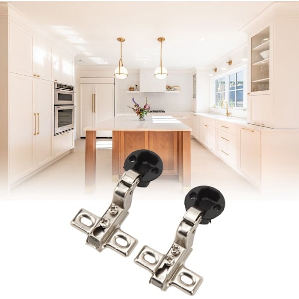 2 st Mini-skåpsgångjärn med 26 mm glashål för glasdörr