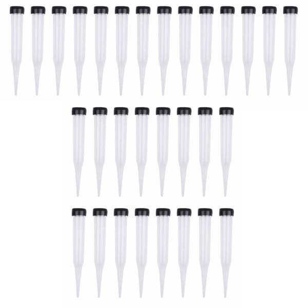 Blomrör 100-pack Plastblomrör, Transparenta Blomrör, Återanvändbara Blommor, Blomrör