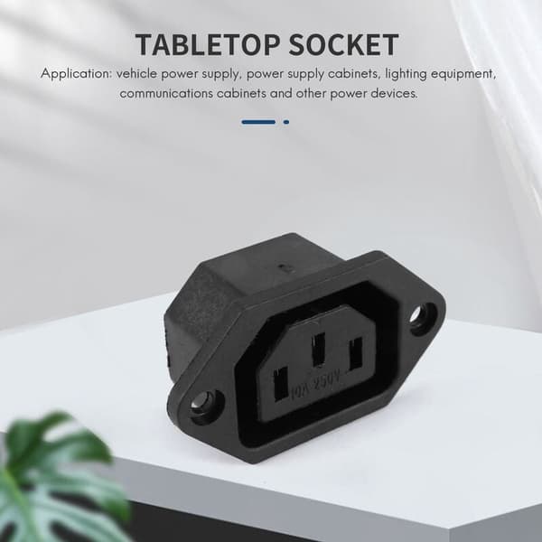 AC 250V 10A IEC 320 C13 Panel Socket og Arrow Connector