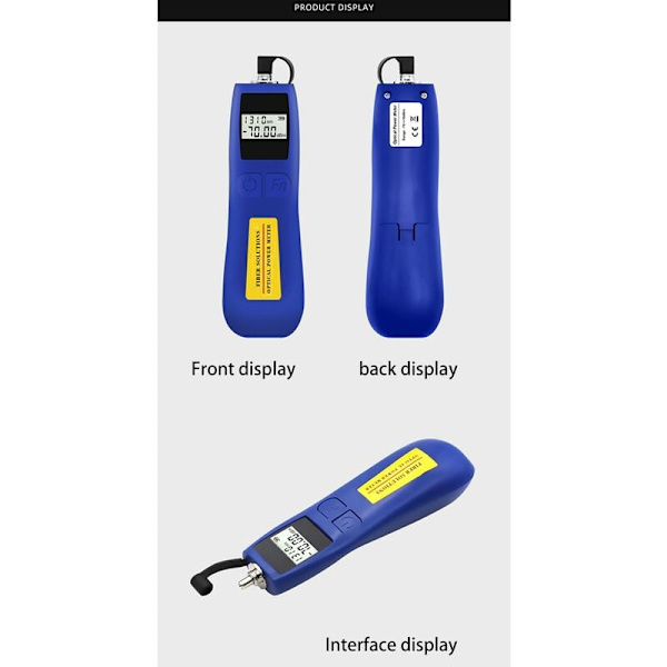 6 våglängder Mini optisk effektmätar testare -70To10 optisk fiber testare bärbar FTTH optisk arbetsfrekvensmätare