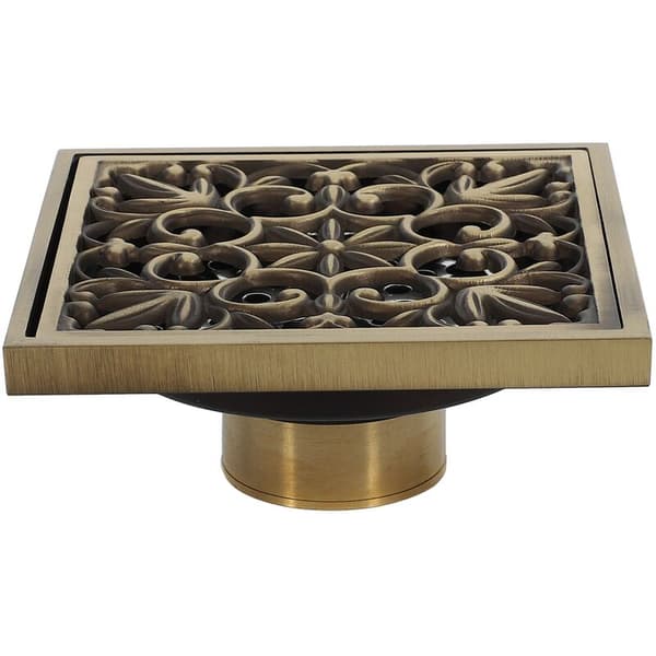 All Copper Deodorizing Floor Drain, European Antique, 4 Inch, Self-Draining Type Copper Deodorizing Floor Drain 2