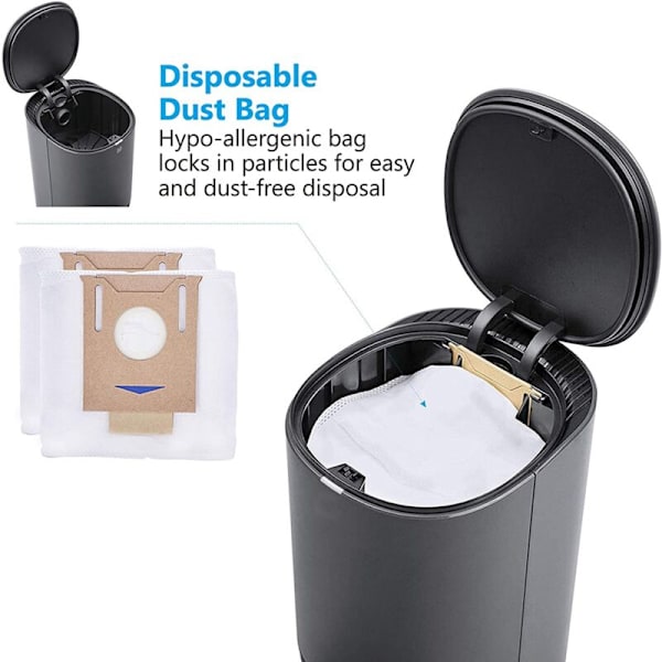 5 stk støvposer for DEEBOT T8 T8+ T8 T8 + T8 MAX N8+ N8 Pro+ T9+ DX93 DDX96 støvsuger - reservedeler