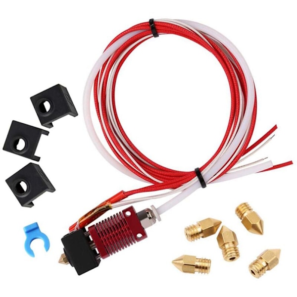 Assembled Spare Parts MK10 Extruder Hot End Kit for 3D Printer -10 -10S S4 S5, 1.75mm Filament, 0.4 Nozzle 12V 40W