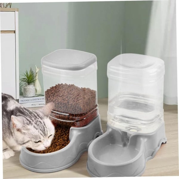 Automatic Cat Water Dispenser 3.5L Leak-Proof Automatic Cat Water Bowl Detachable Cat Feeding Station for Small Medium Pets