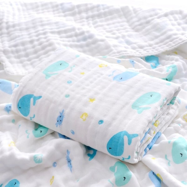 Babyfilt och swaddles Mjuk fleece termisk filt Solid sängkläder set Bomullstäcke (Elefant)