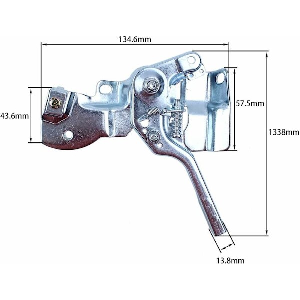 Gasreglage för Honda GX160 GX200 GX140 168F 5.5/6.5HP Motor, Gasreglage + Regulatorarm + Regulatorstång + Regulatorfjäder + Fjäder 5 i 1