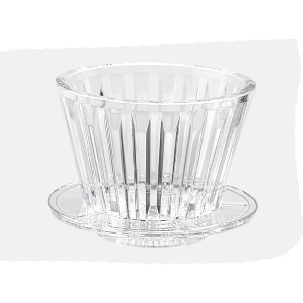 B75 Wave Kaffe Dripper Crystal Eye Hell Over PCTG Kaffe Filter 1-2 Kopper Kaffemaskin Øk Uniformitet Transparent