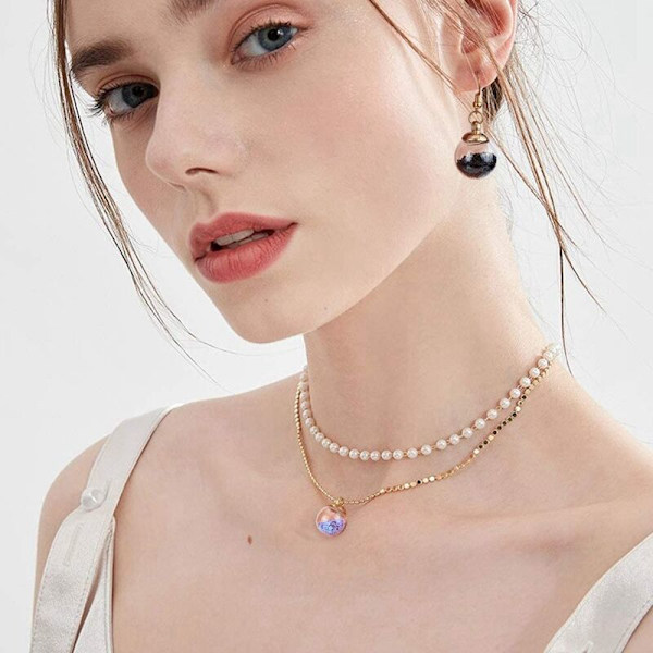 20 stk stjerneglasskule stjernecharm anheng glitter paljetter DIY håndverk for ørepynt halskjede armbånd 1