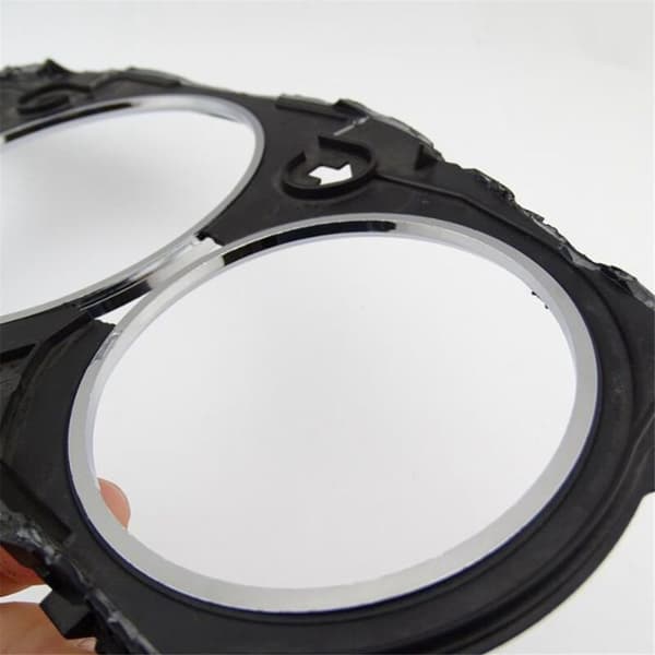 3 st Mätarring Klocka Instrumentbräda Trim Ram Bezel Cover för W210 W208 2000-2002