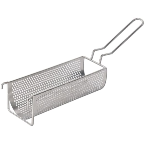 Rostfritt stål friterad korg lång fritering pommes frites behållare bäst för pommes frites potatispress köksverktyg