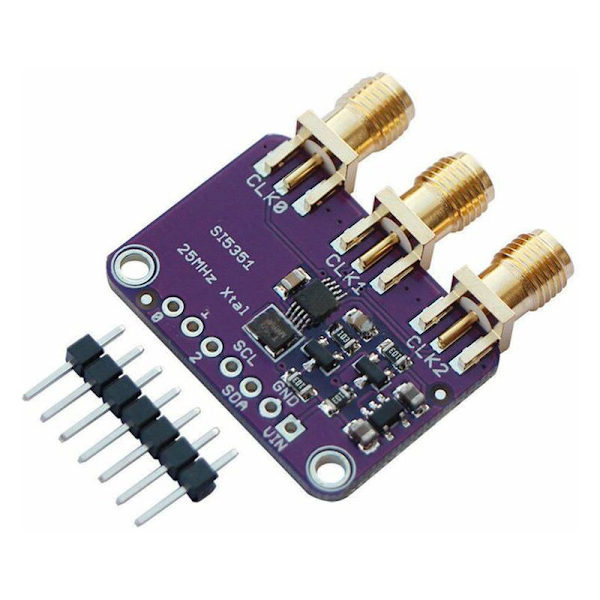 Si5351A I2C 25Mhz 8Khz til 160Mhz Clock Generator Bypass til D9I2