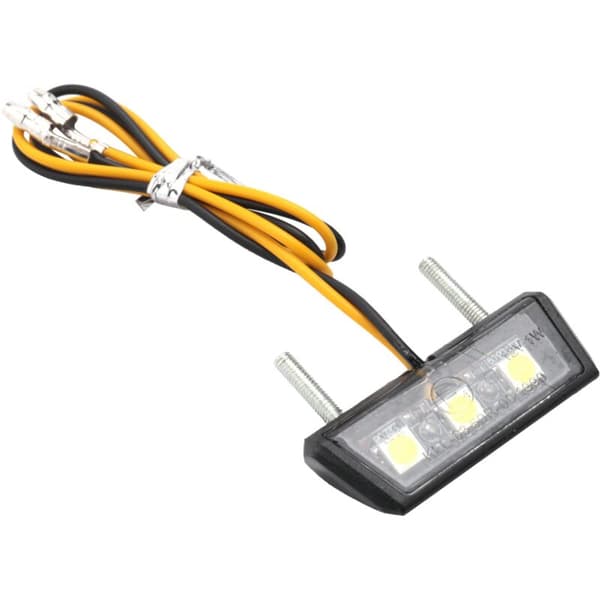 2X Motorcykel Dekorative LED Baglygte Nummerplade Lampe til Hvid
