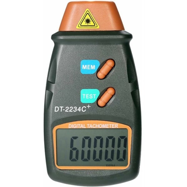 Laser lomme digitalt turteller berøringsfri turteller rekkevidde 2.5RPM-99.999RPM LCD-skjerm med 3 stk reflekterende stripe