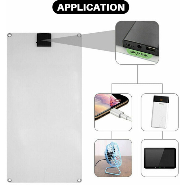 30W Solcellepanel Bil Van Båd Campingvogn Autocamper Drypbatteri 12V Batterioplader med 100A Regulator
