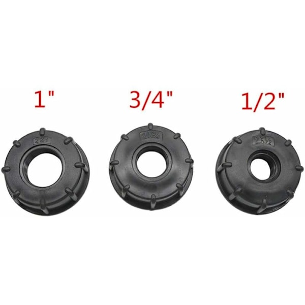 IBC Tank-kobling - IBC Tank-adapter - Erstatningskran-kobling for hagevanningsutstyr (2,5\") HIASDFLS