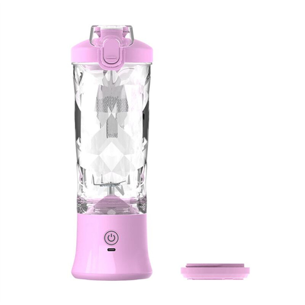 Bärbar mixer 600ML Elektrisk juicepress Fruktmixer 4000MAh USB Laddningsbar Smoothie Miniblender Personlig Juicepress, Lila