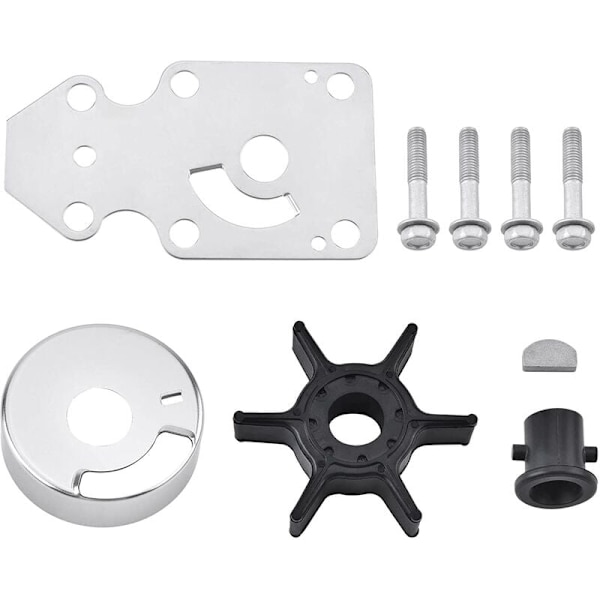 63V-W0078 Vattenpumps Impeller Reparationssats för Yamaha 2-takts 9,9 hk 15 hk Utombordsmotorer 1996-2019
