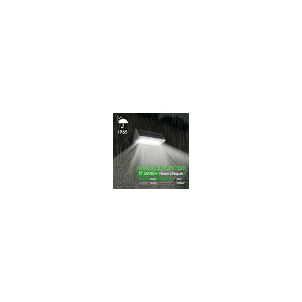 Ulkovalaistus Solar-lamppu 48 LED - Alumiinikotelo - Vedenkestävä IP65 - Liiketunnistin - Puutarha