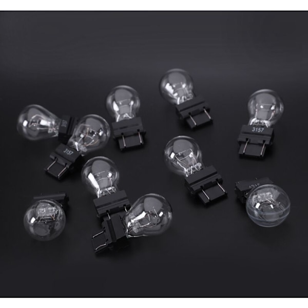 10x 3157 Lyse Pærer Bagbremse Baksignal S8 Blinklys