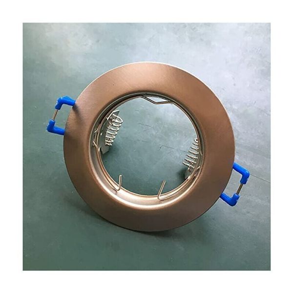 36 stk. Lampefastgørelsesringe til GU10 MR16 Spotlight 50MM Sølv Hornformet Lampeholder Fjederklips Pærefatning til LED-lys eller Nedhængt Spotlight