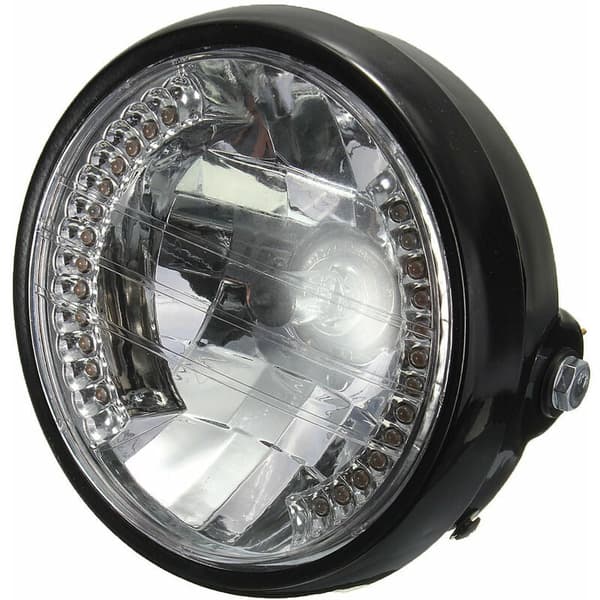 7 tommers rund halogen frontlykt H4 frontlyktpære for