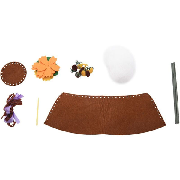 Non-Woven Potteplanter Skærede Blomsterpotter Børn DIY Håndlavede Blomsterfremstilling Nellike Materialepakke