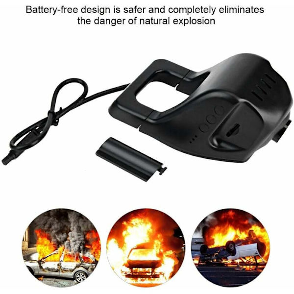 Bilskörningsinspelare, Dash Camera USB-körvideoinspelare Bils DVR 1080P G-sensor Dash Cam för Android