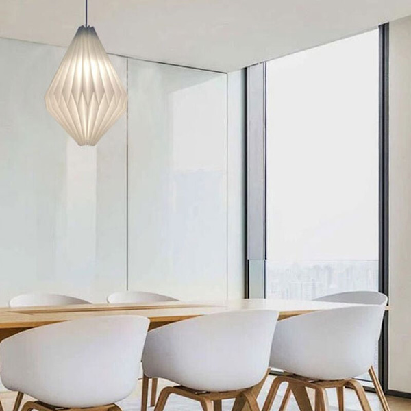 Nordisk Moderne Minimalistisk Kreativ Sammenklappelig Lygte Lampeskærm Restaurant Bar Cafe Lygte B