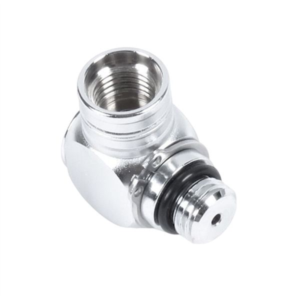 Scuba slange adapter 360 graders justerbar kobling roterbare adaptere lavtrykks dykkerregulator kobling