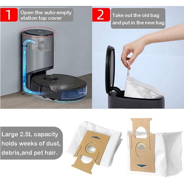 Dammsugarpåsar för OZMO T8 plus T9 N8 Pro Robotdammsugare