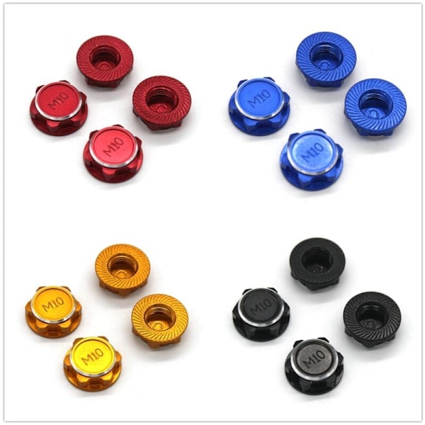4 kpl 17 mm M10 metallipyörän kuusiomutterin kansi NT002 JLB Racing CHEETAH 11101 21101 J3 Speed ​​1/10 RC-auton päivitysosat, 3