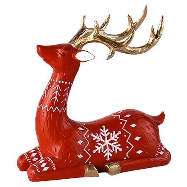 Jul Dekoration Röd Älg Serie Vardagsrum Jul Dekoration Hantverk Prydnader Julgåvor B