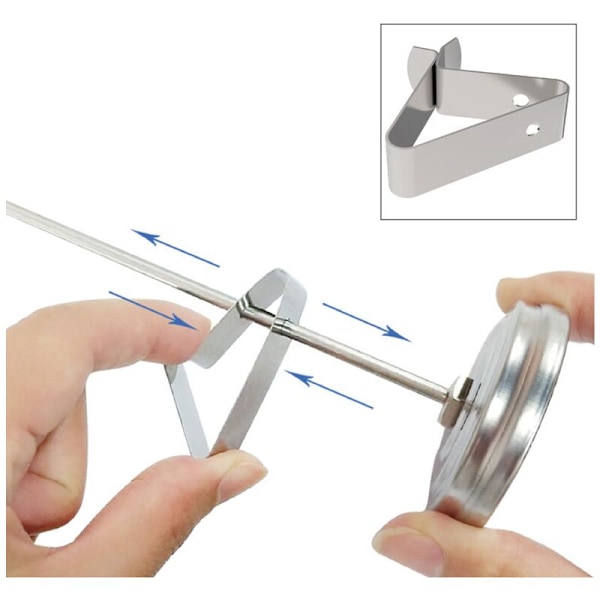 Matlagingstermometer Probe BBQ Termometer Husholdningstermometer Ståltermometer Kjøkkentermometer Rustfritt Termometer for Matlaging Stek M