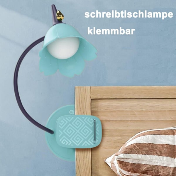Fällbar studielampa - GL566 Blå