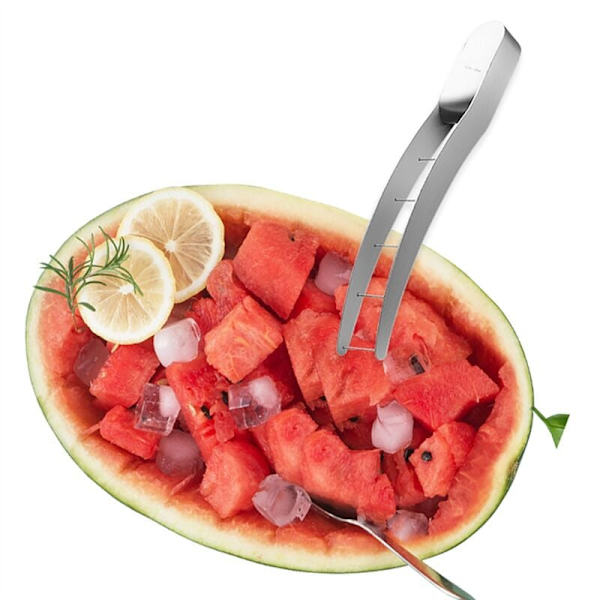 Vandmelon Skæreskærer Køkken Vandmelon Melon Skæring Artefakt 304 Rustfrit Stål Kreativ Frugtværktøj Sort