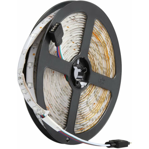 5M 300 Leds 3528 Smd RGB LED-remsa + 44-tangenters IR-fjärrkontroll Vattentät DC 12V 60 Leds/M Flexibel självhäftande tejp Tejp Europeisk kontakt