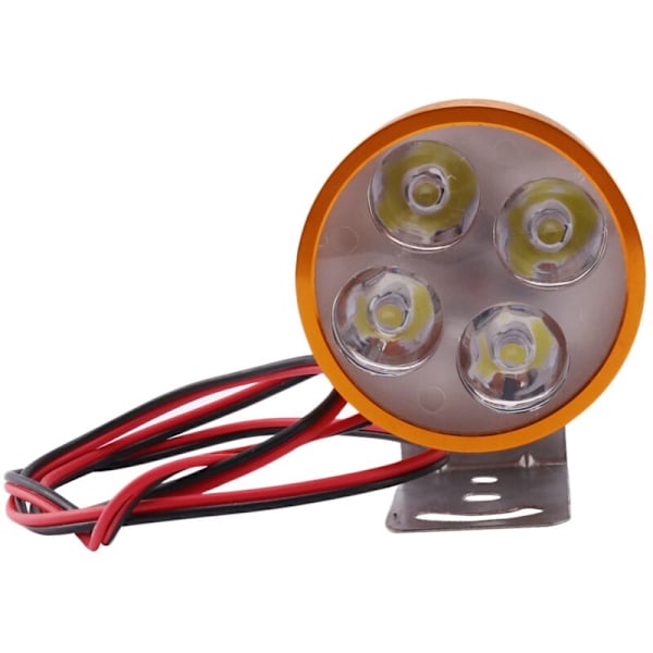 4 Led-ajovalaisin Dc12V-85V Pyöreät valot Moottoripyörä Lokomotiivin projektori Apuvalo Taustapeilin valo Lisävaruste