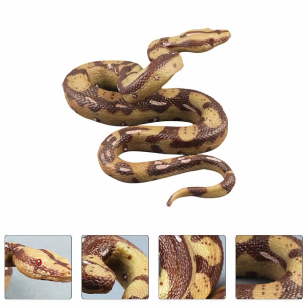 Hög simulering python modell leksak stor realistisk orm Halloween trick skräck spratt läskig orm leksak