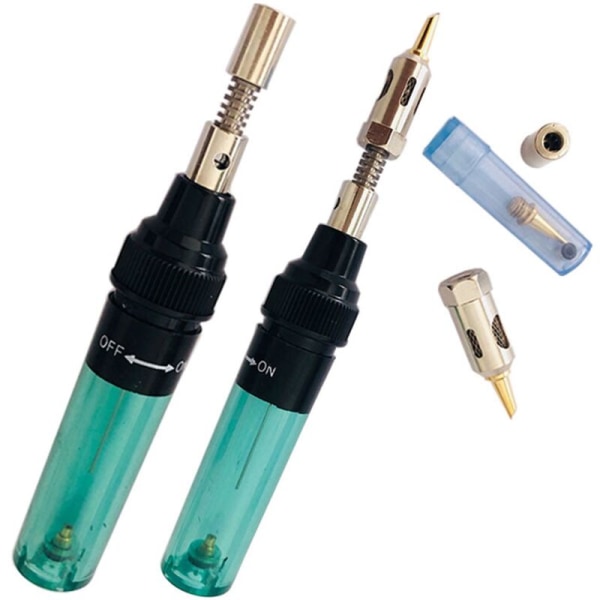 1300℃ Butane 4 in 1 Butane Gas Soldering Iron Welding Soldering Burner Welding Kit A+B