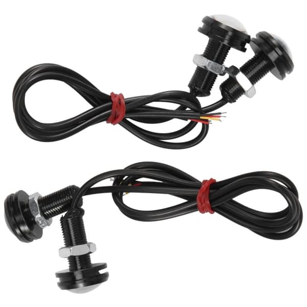 4 Dual Color Switchback 4014 12V 23Mm Pcs Led Lys Dagtid Drl Eagle Eye