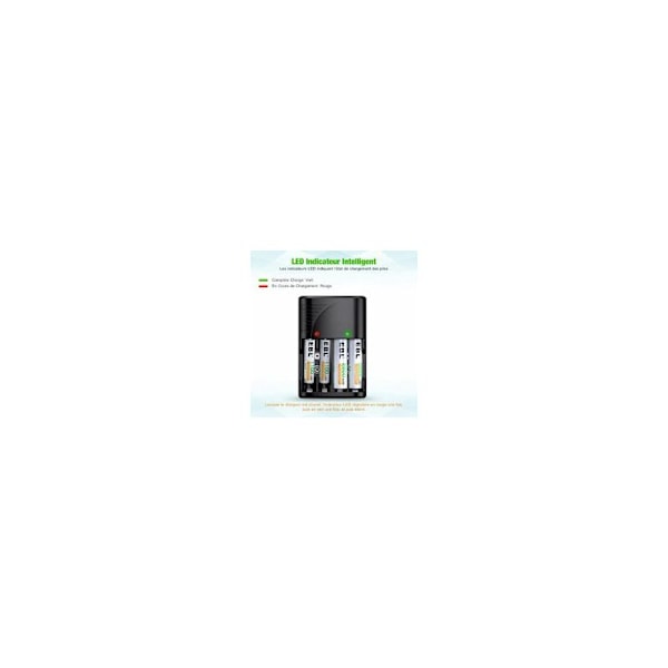 Universaali AA/AAA/9V akun latauslaite, nopea 6802 latauslaite AA/AAA NI-MH tai 9V ladattaville akuille LED-indikaattorilla, 100-240V maailmanlaajuinen jännite