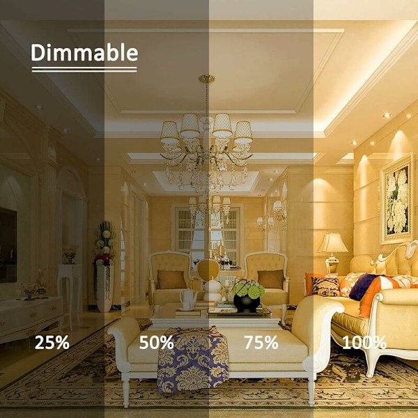 G9 LED-lampor dimbara, 4W motsvarande 40W halogen, 480 LM, varmvit 3000K, standard G9-sockel, 360° rotationsvinkel, för takbelysning, kök,