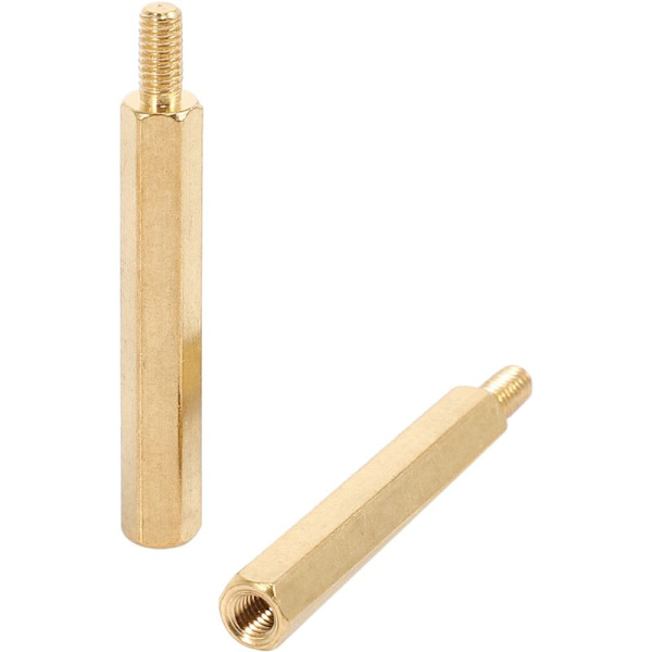 30 stk. M3 3 mm messing afstandsholder PCB sekskant søjle 30 mm