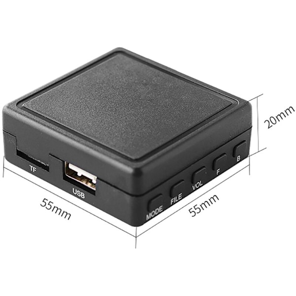 2X 6-nastainen auton Bluetooth-moduuli AUX TF USB-sovitin Radiosoitin ilman ääntä Stereo 2005-2011