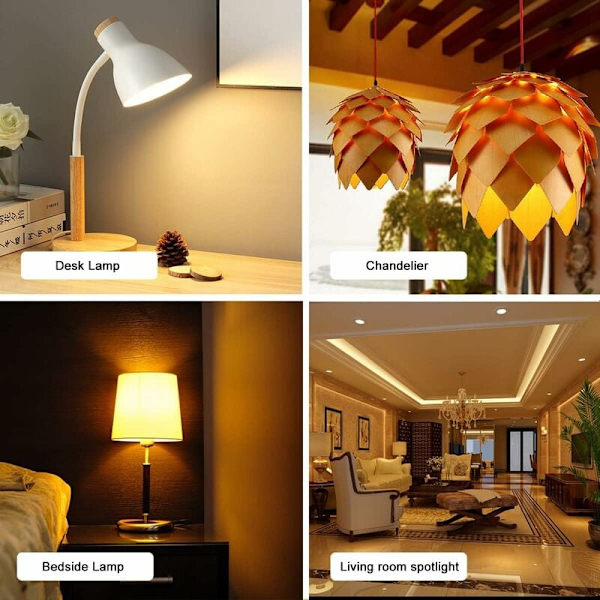 Sæt med 5 LED GU10 pærer 6 W (svarende til 60 W), Varm hvid 3000K 500 lumen, Gu10 LED pære 120° brede stråler, indbygget spotlight uden flimmer,