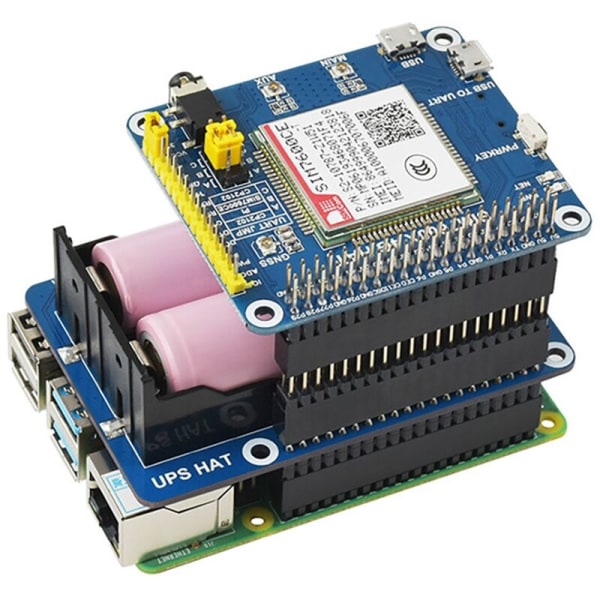 För Raspberry Pi UPS Strömkälla 5V Stabil Strömkälla Litiumbatteri Expansionskort Modul