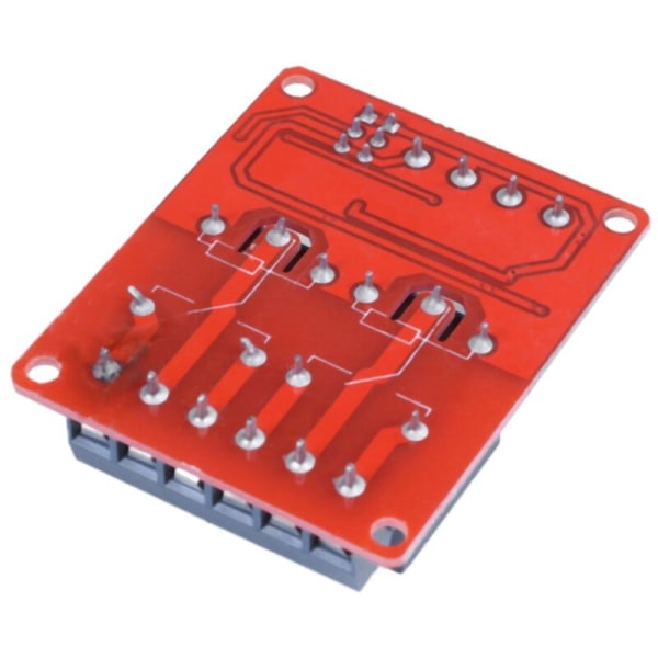 DC 12V 2-kanals relämodul med optokopplare H/L nivåutlösare för Arduino