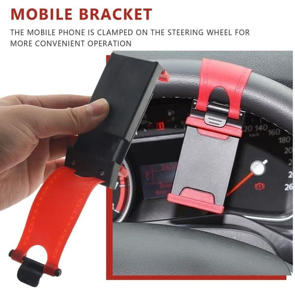 Bærbar elastisk bilhjulsholder til 4S MP4 5 5S 5C Smartphone PDA GPS