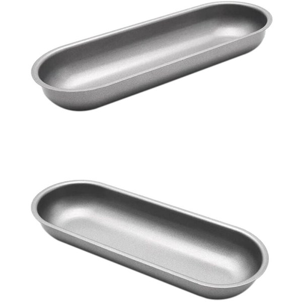 10 st Hot Dog Form Stål Korvformar Non-Stick Bakform Oval Hot Dog Bröd Matlagning för DIY Hemlagad Bröd Verktyg