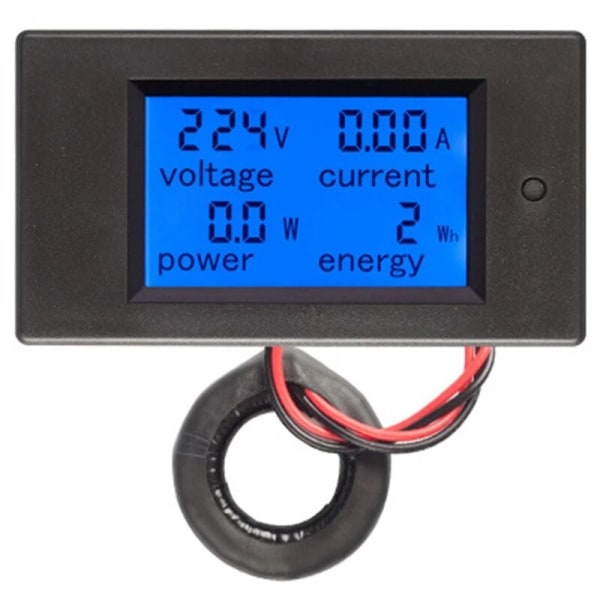 AC 80-260V 100A PZEM-061 LCD-display Strömspänningseffekt Ammeter Voltmeter med CT Strömtransformator